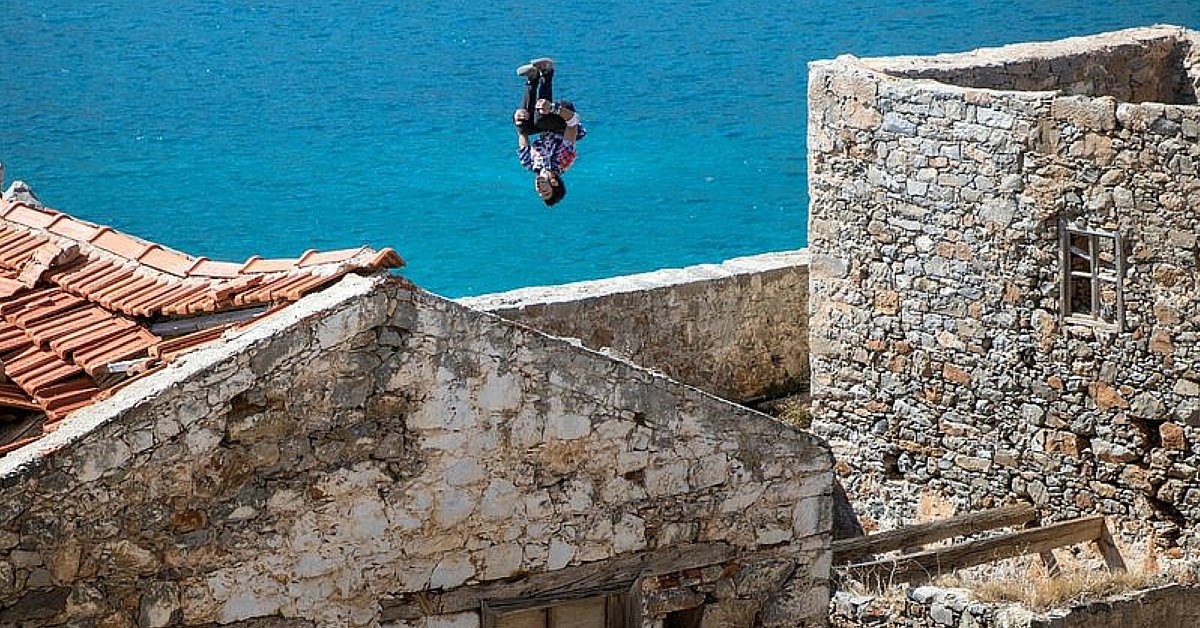 Free Running στη Σπιναλόγκα που προκαλεί ανατριχίλα