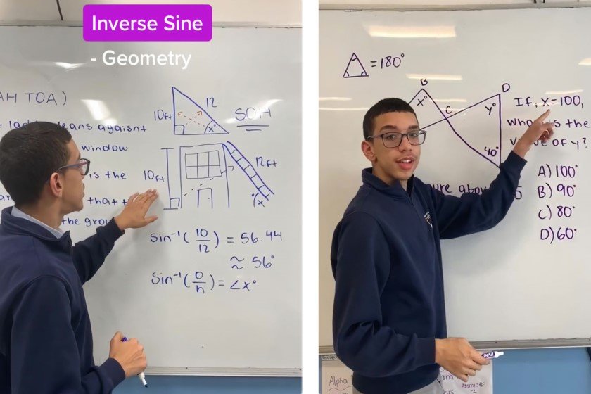 Πιτσιρικάς “διδάσκει” μαθηματικά σε 600 χιλιάδες ακολούθους στο TikTok και το Πυθαγόρειο Θεώρημα γίνεται επιτέλους viral