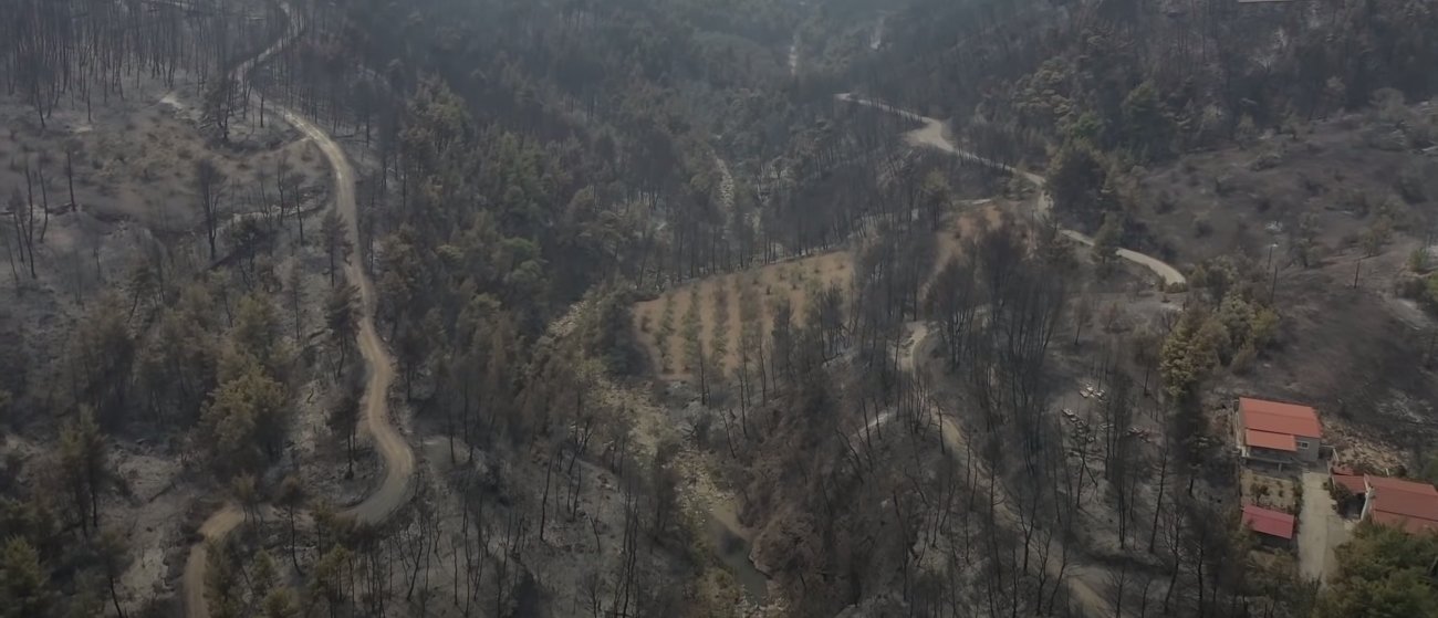 Η καταστροφή στην Εύβοια μέσα από ένα βίντεο που κάνει την καρδιά μας να σφίγγεται