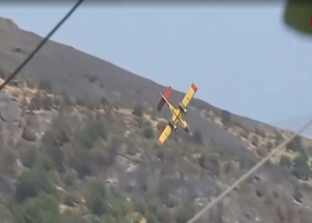 Tα πρώτα βίντεο από την πτώση του Canadair