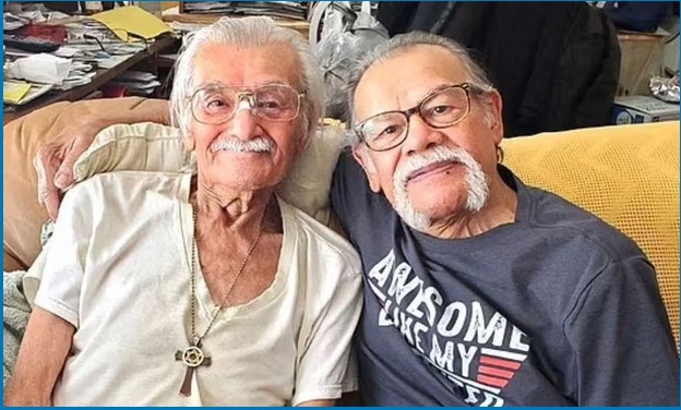 DNA Luis Armando Albino (R), now 79, was finally reunited with his long-lost brother Roger, 82 Photograph: Alida Alequin